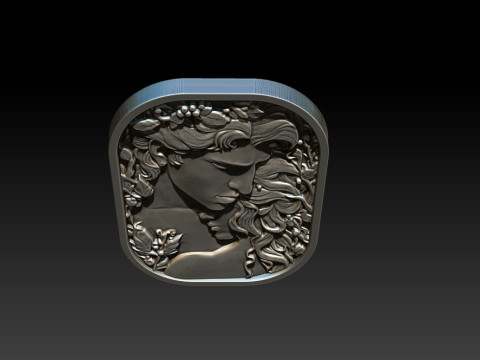 Eternal Love Relief Model 3Dプリントモデル