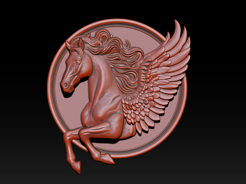 Horse head relief model for cnc router and 3D printing 3D Baskı Modeli