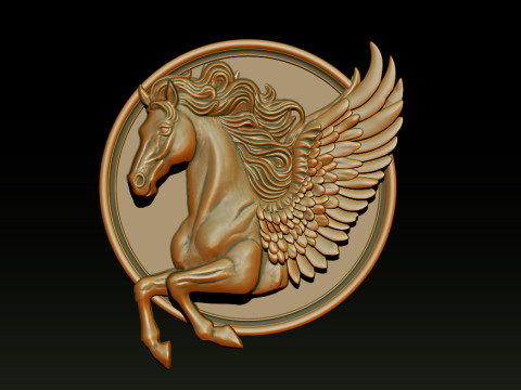Horse head relief model for cnc router and 3D printing 3D Print Model
