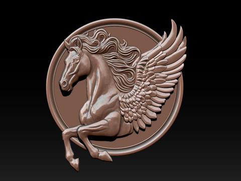 Horse head relief model for cnc router and 3D printing 3D Print Model