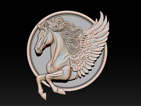 Horse head relief model for cnc router and 3D printing 3D Print Model