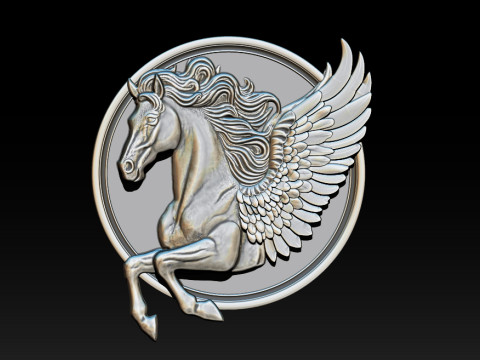 Horse head relief model for cnc router and 3D printing 3D Print Model