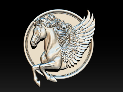 Horse head relief model for cnc router and 3D printing 3D Print Model