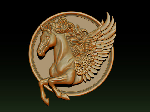 Horse head relief model for cnc router and 3D printing 3D Print Model