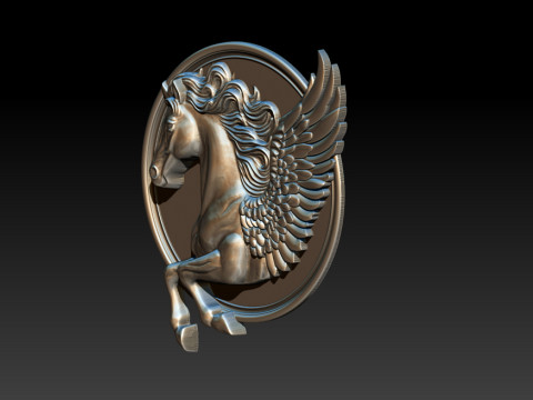 Horse head relief model for cnc router and 3D printing 3D Print Model