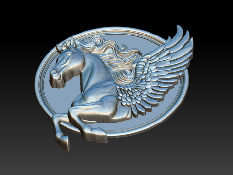 Horse head relief model for cnc router and 3D printing 3D Print Model
