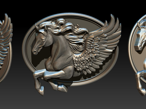 Horse head relief model for cnc router and 3D printing 3D Print Model