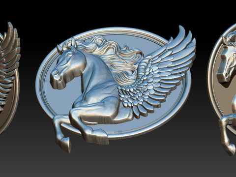 Horse head relief model for cnc router and 3D printing 3D Print Model