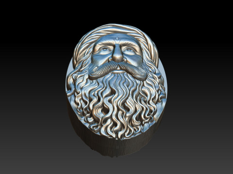 Sadhgurus Portrait Relief Model 3D Print Model