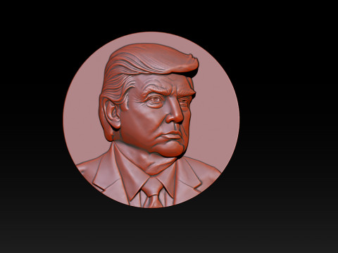 3D Donald Trump Bust 3Dプリントモデル