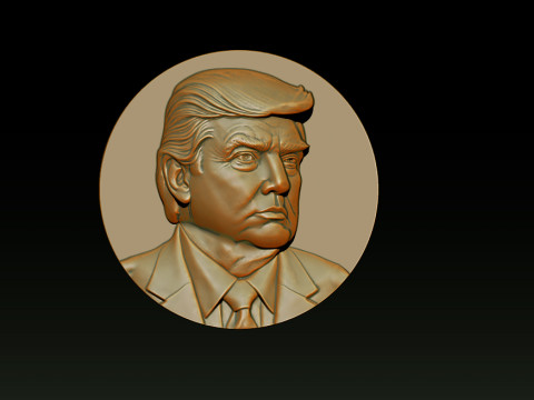 3D Donald Trump Bust 3Dプリントモデル