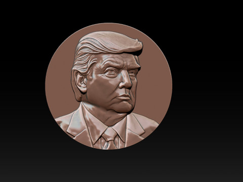 3D Donald Trump Bust 3Dプリントモデル