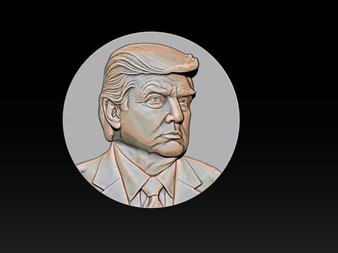 3D Donald Trump Bust 3Dプリントモデル