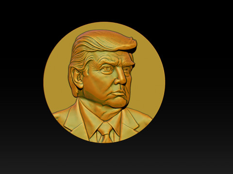 3D Donald Trump Bust 3Dプリントモデル