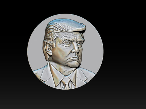 3D Donald Trump Bust 3Dプリントモデル