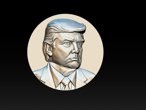 3D Donald Trump Bust 3Dプリントモデル