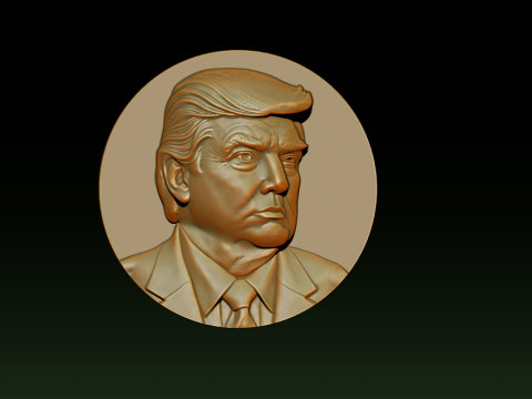 3D Donald Trump Bust 3Dプリントモデル