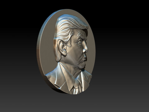 3D Donald Trump Bust 3Dプリントモデル