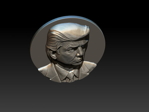 3D Donald Trump Bust 3Dプリントモデル