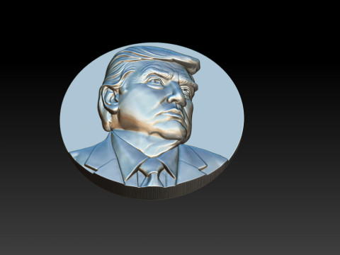3D Donald Trump Bust 3Dプリントモデル