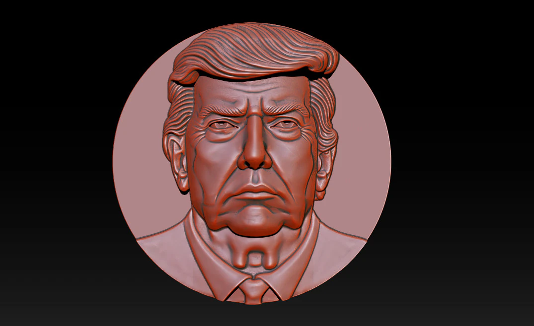 3D Donald Trump Bust 3D Print Model .c4d .max .obj .3ds .fbx .stl .blend 