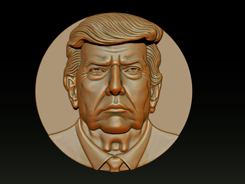 3D Donald Trump Bust 3Dプリントモデル