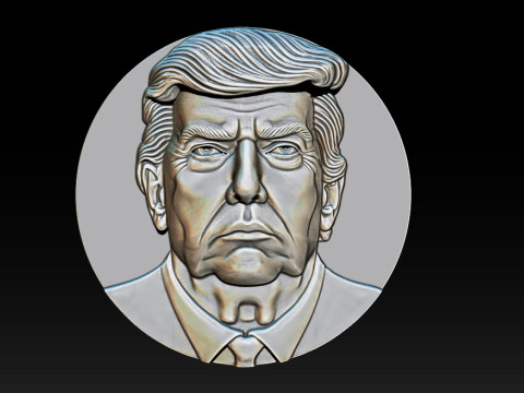 3D Donald Trump Bust 3Dプリントモデル