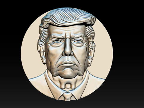 3D Donald Trump Bust 3D Print Model