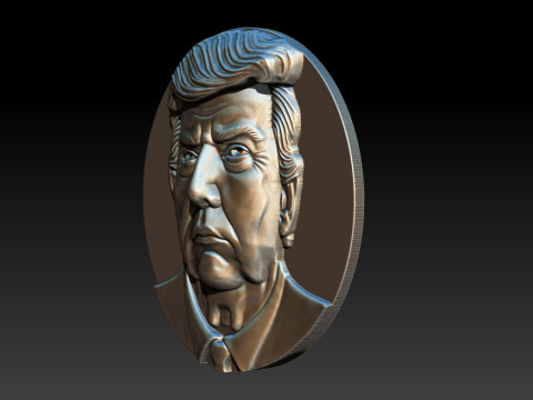 3D Donald Trump Bust 3Dプリントモデル