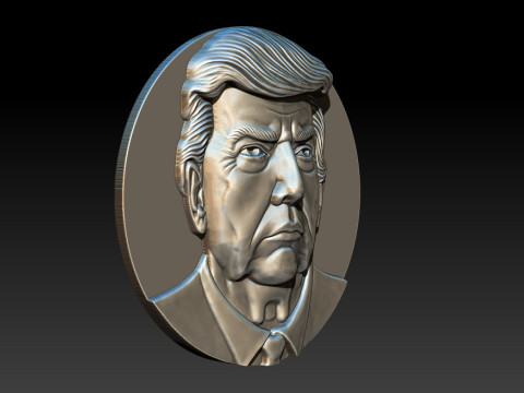 3D Donald Trump Bust 3Dプリントモデル