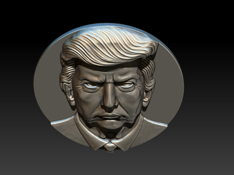 3D Donald Trump Bust 3Dプリントモデル