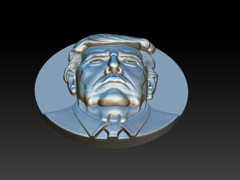 3D Donald Trump Bust 3Dプリントモデル