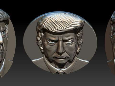3D Donald Trump Bust 3Dプリントモデル
