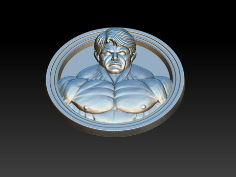 Male Bodybuilder Bas Relief 3D Принт Модель