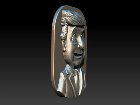 Cute portrait jewelry model 3D Print Model