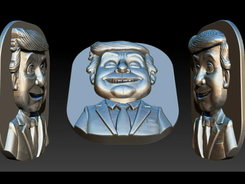 Cute portrait jewelry model 3D Print Model