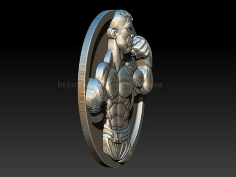 MMA and WWE Fighter Relief Model 3Dプリントモデル