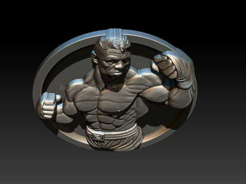MMA and WWE Fighter Relief Model 3Dプリントモデル