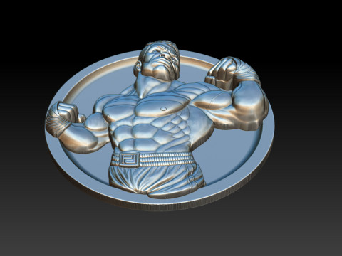 MMA and WWE Fighter Relief Model 3Dプリントモデル