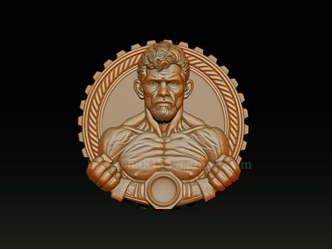 MMA and WWE Fighter Relief Model 3Dプリントモデル
