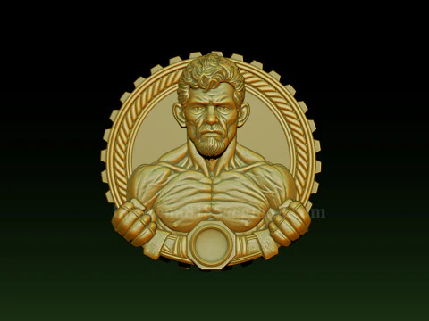 MMA and WWE Fighter Relief Model 3D Print Model