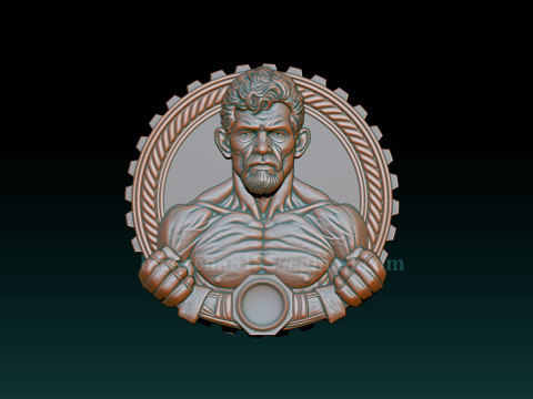 MMA and WWE Fighter Relief Model 3Dプリントモデル