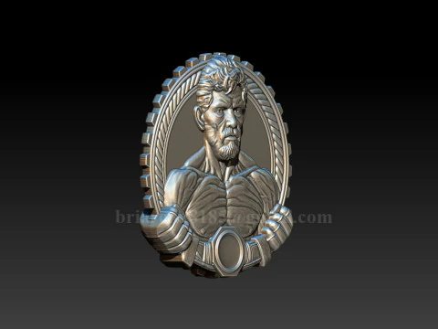 MMA and WWE Fighter Relief Model 3D Print Model