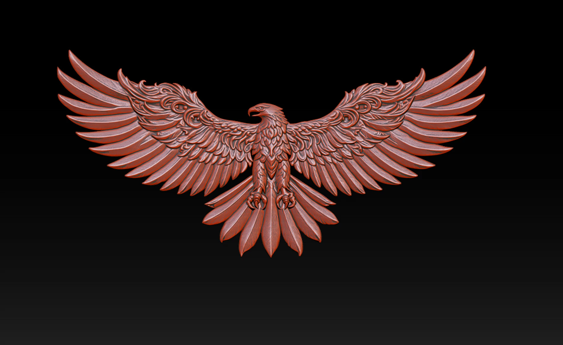 Eagle Pendant jewelry 3D Print Model .c4d .max .obj .3ds .fbx .stl .blend 