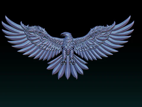 Eagle Pendant jewelry 3D Print Model