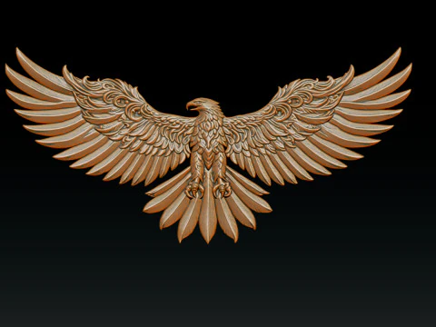 Eagle Pendant jewelry 3D Print Model