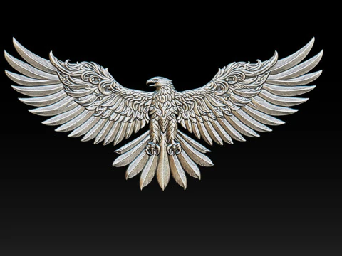 Eagle Pendant jewelry 3D Print Model