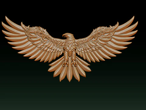 Eagle Pendant jewelry 3D Print Model