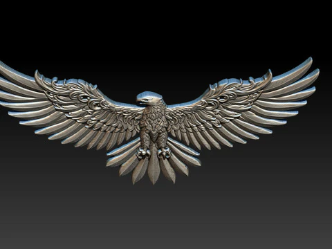 Eagle Pendant jewelry 3D Print Model