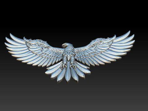 Eagle Pendant jewelry 3D Print Model